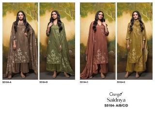 Ganga saidnya 5104 printed cotton dress material wholesale